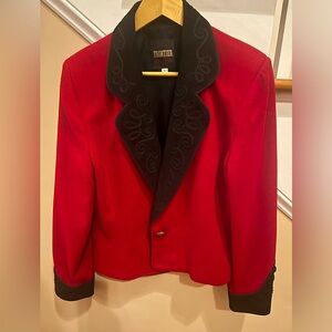 WOMEN'S WESTERN BLAZER Bolero Jacket Western Jacket Red Western Blazer